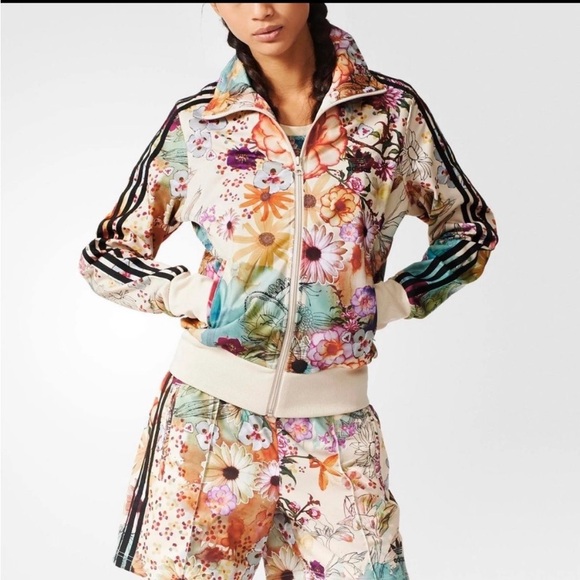 adidas Originals Jackets & Blazers - Adidas Originals x FARM Rio Firebird Floral Track Jacket Women's Small